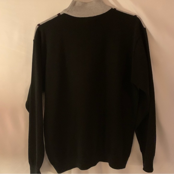 Peletti Men's Windowpane Design Sweater - Picture 4 of 7